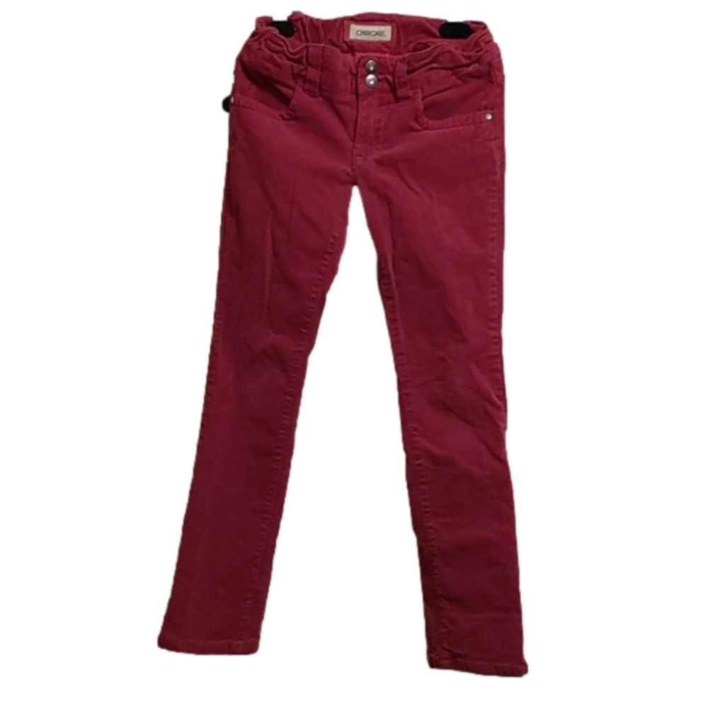 Cherokee Dark pink red corduroy stretch pants children